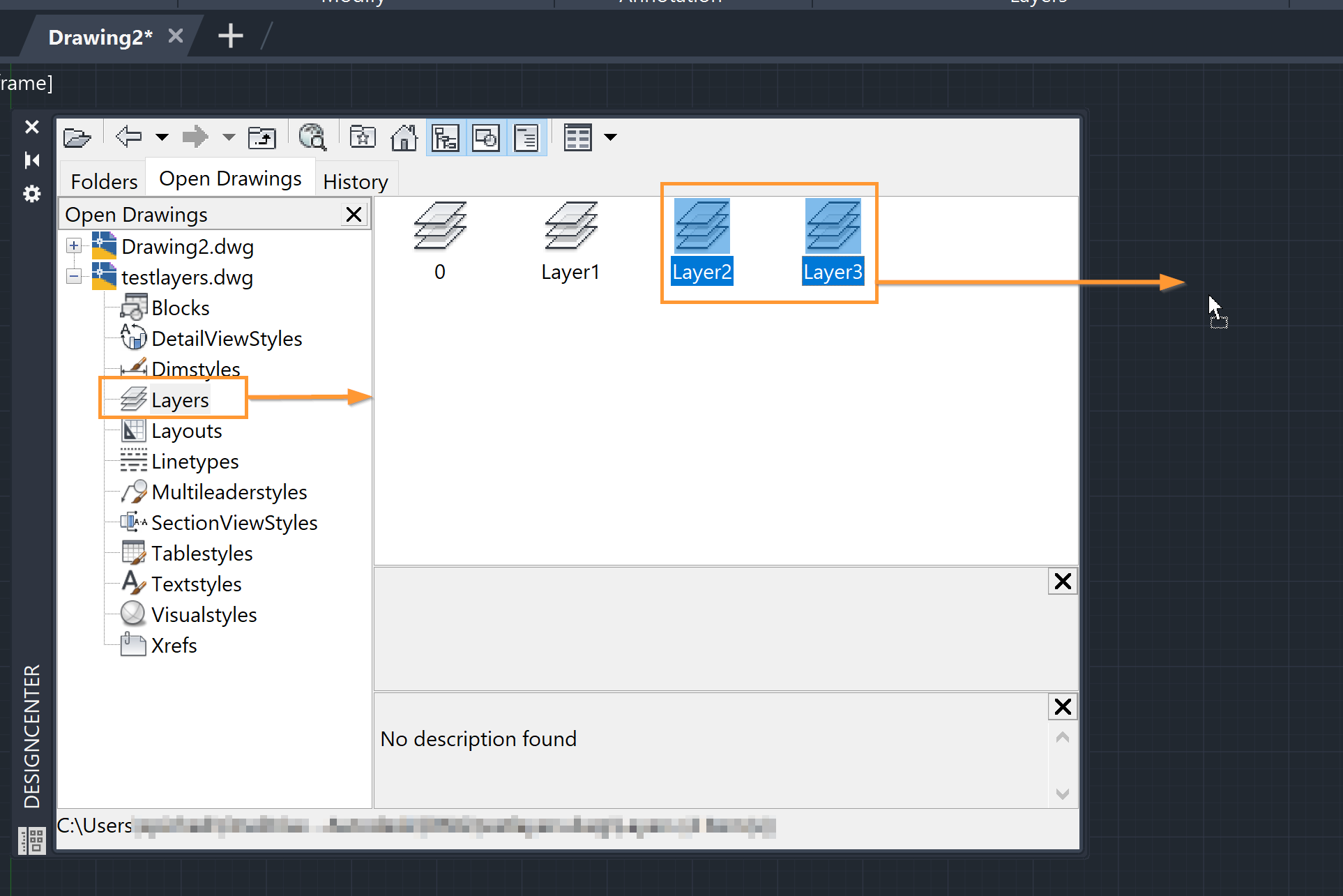 Transferring Layer Definitions From One Drawing File To Another In ...