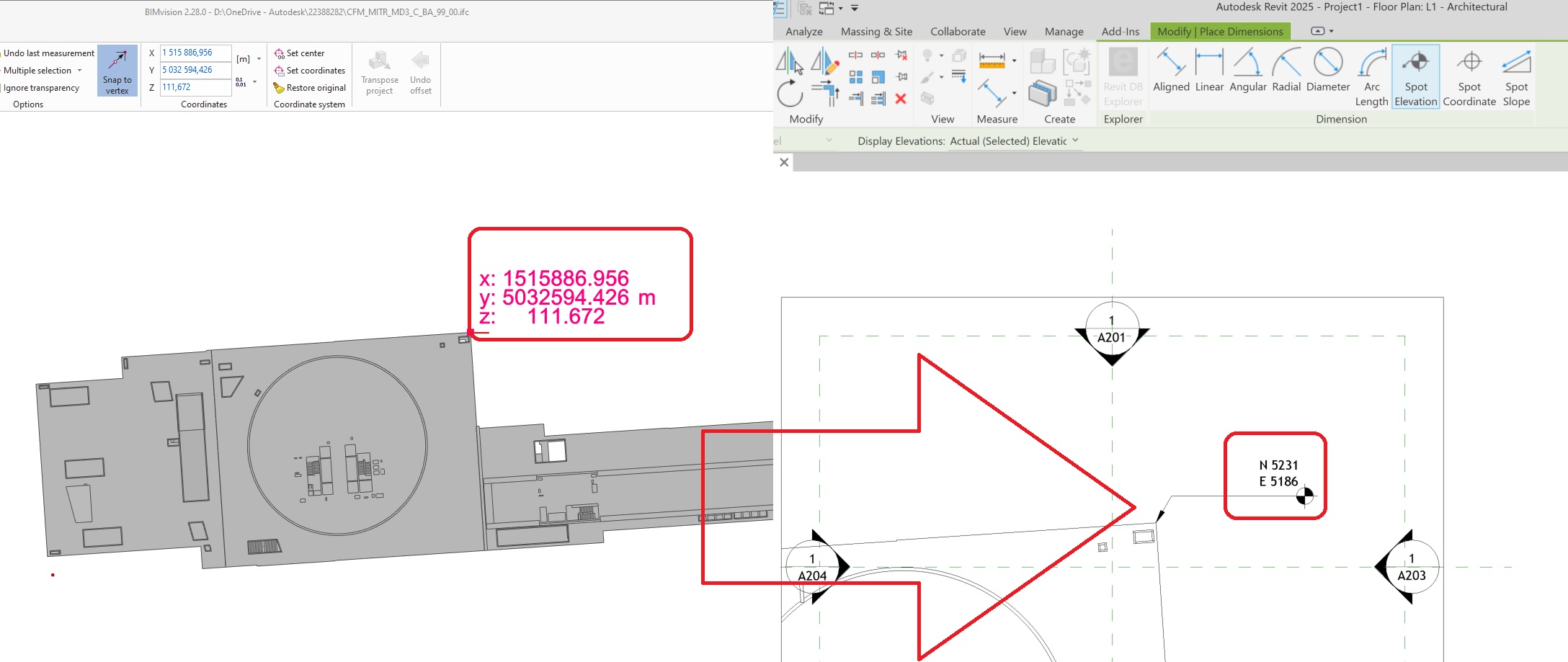 Allplan IFC linked in wrong coordinates in Revit