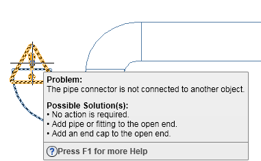 Solution tips appear and disappear in AutoCAD MEP