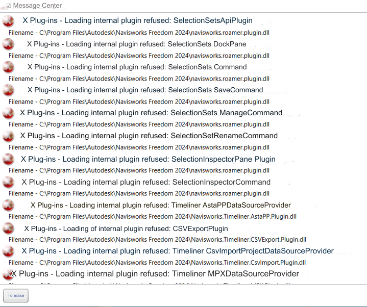 "Plugins- Loading of internal plugin refused" while opening a file ...