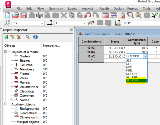 SLS cracking check shows zero results while concrete column provided ...
