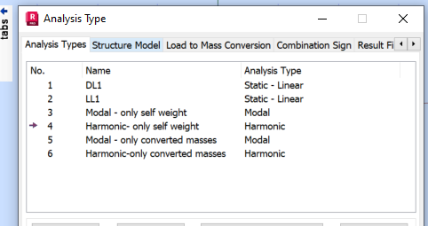How to consider different dynamic masses while different dynamic loads ...