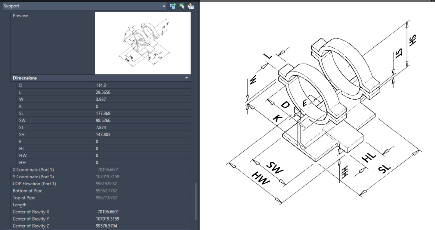 AutoCAD Plant 3Dで配管サポートの靴のクランプ角度の既定を変更できますか?