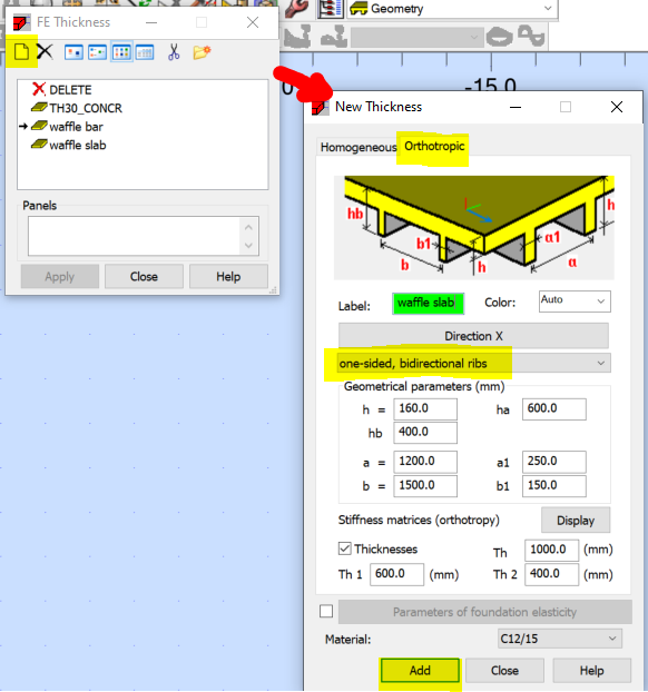 How to model waffle slab in Robot Structural Analysis