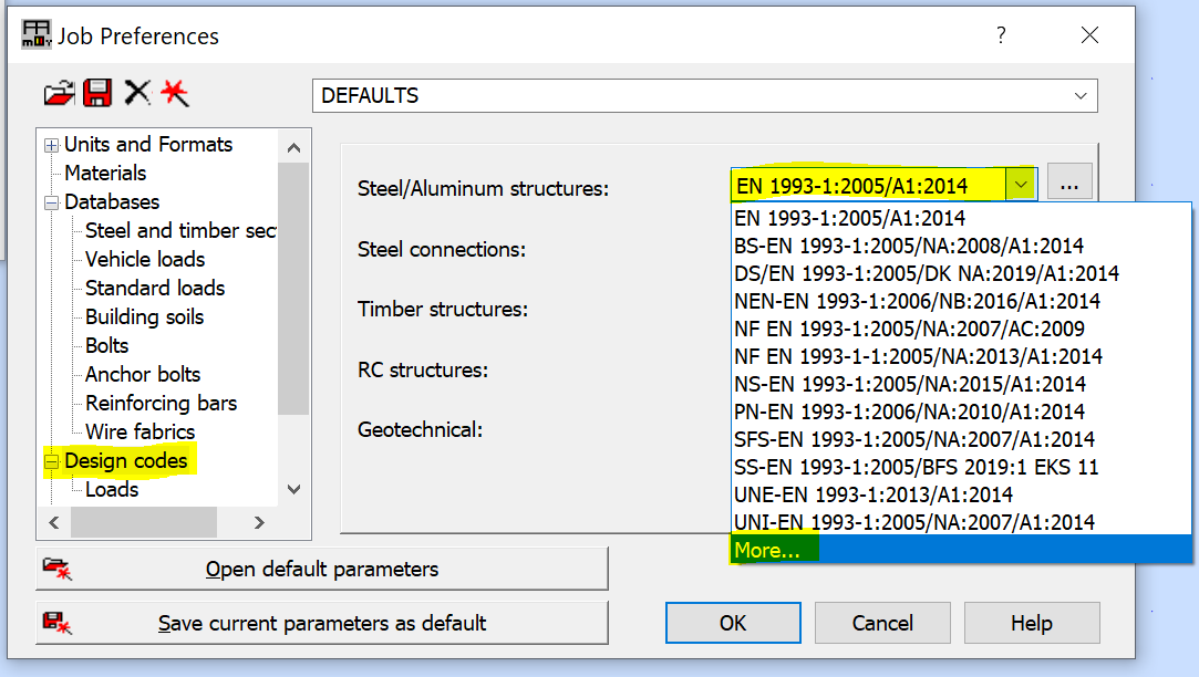 Aluminum section not visible from member definition dialog in Robot ...
