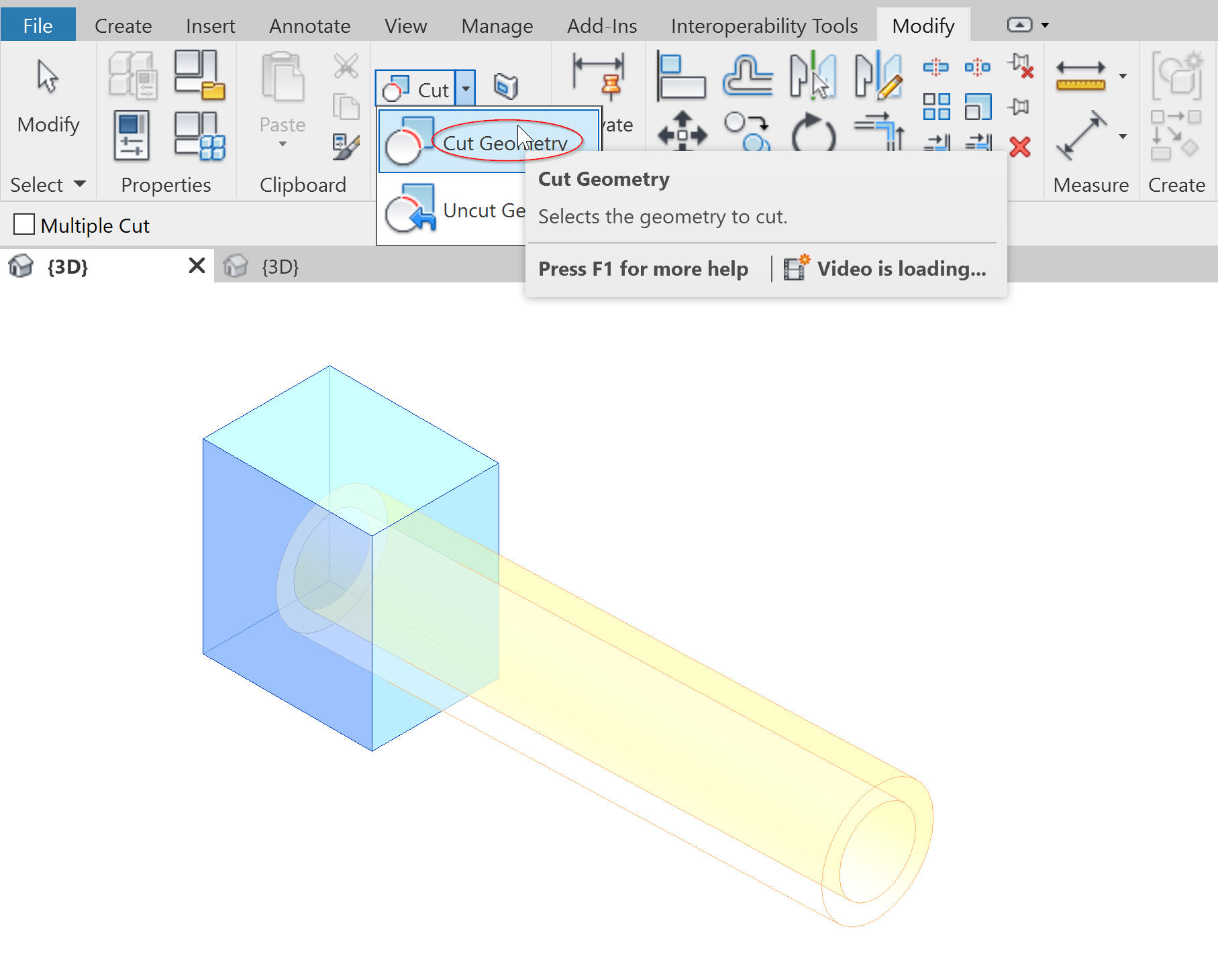 Revit でネストされたボイド ファミリを使用してファミリを