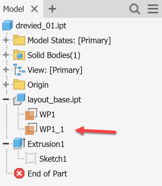 Workplane lost reference in derived part in Inventor