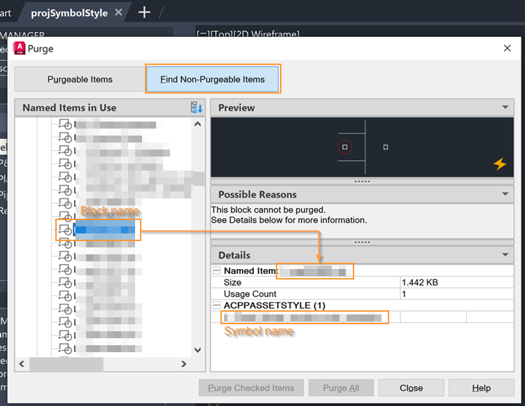 「スタイル...AutoCAD Plant 3D でシンボルを追加したときに、図面内に既に存在します」というメッセージが表示される
