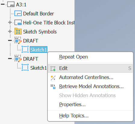 How to change line weight in Inventor drawing for imported as a sketch ...