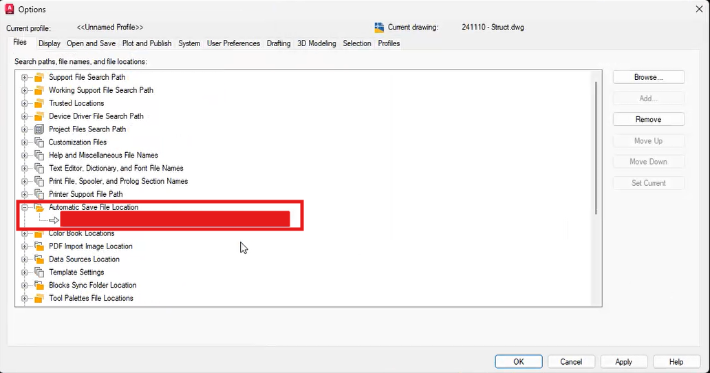 "The directory specified for Automatic save files must exist..." when ...