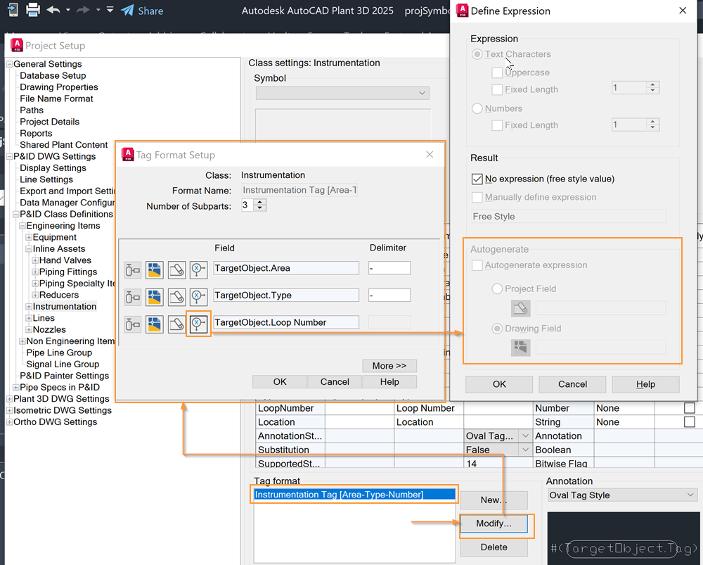 AutoCAD Plant 3D の P&ID クラス定義でタグの自動番号付けが機能しない