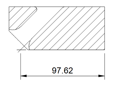 Dimension of Fusion angular intersection changes when adding fillet in ...