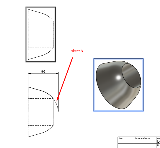 How to get a dimension on a trimmed arc in a drawing in Fusion