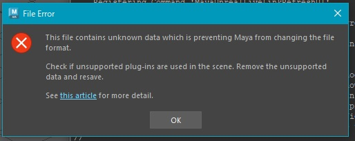 Mayaでmaで保存しようとすると、