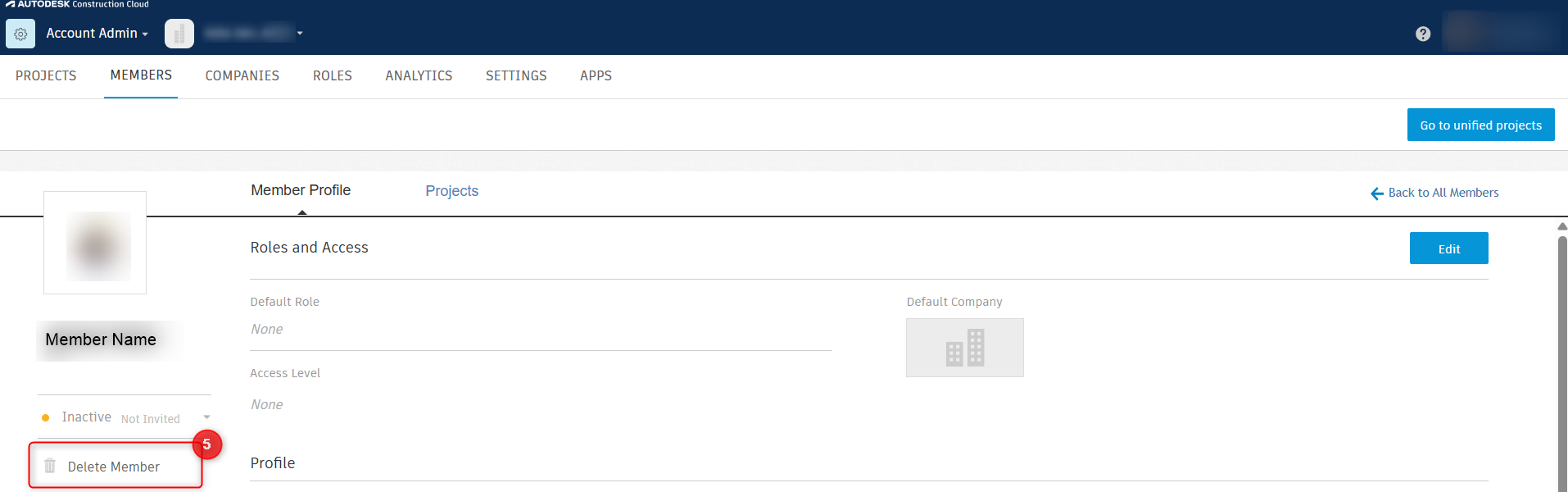 What are the steps to remove Autodesk employees from ACC or BIM 360