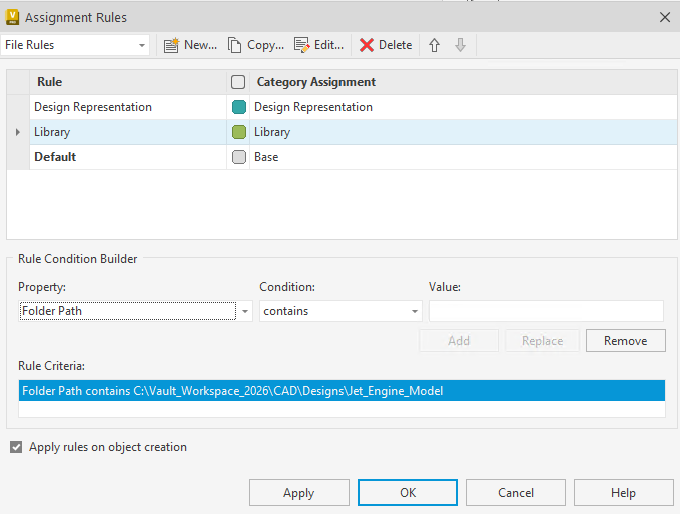 Upon check-in, files are automatically categorized into library within ...