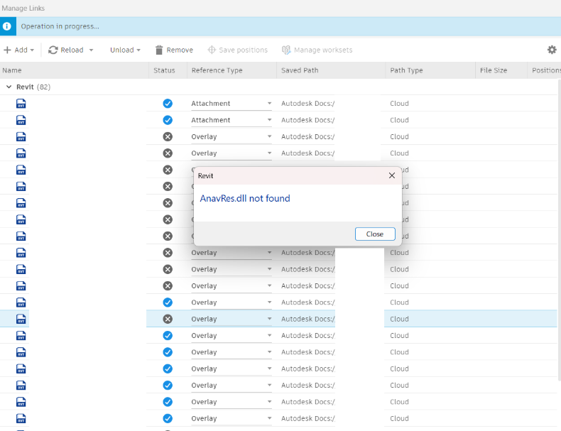 Unable to Reload Cloud Models Due to “AnavRes.dll Not Found” message in ...