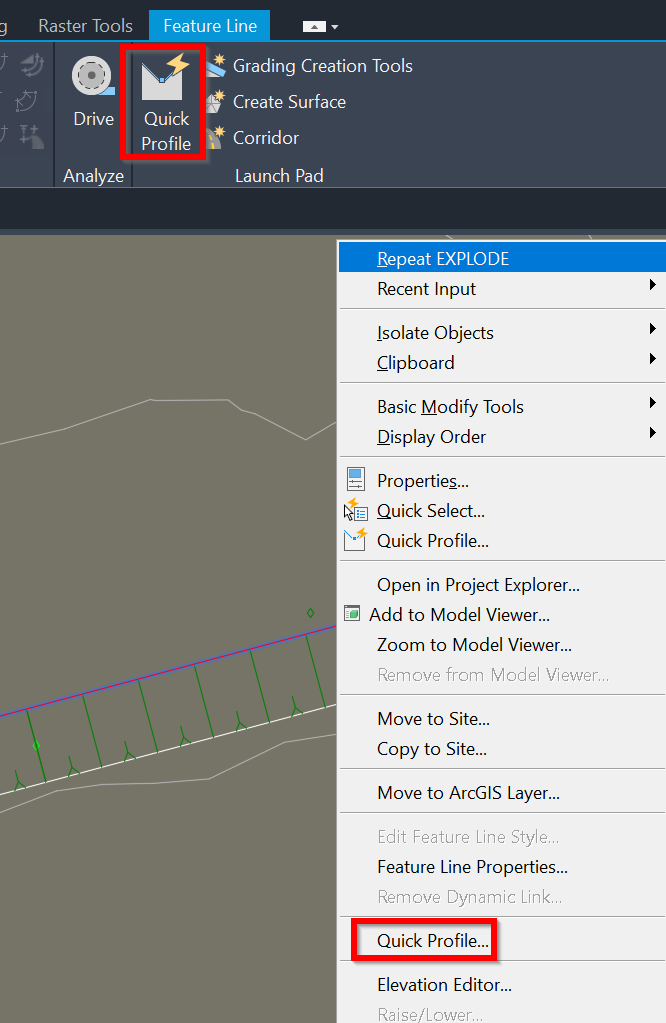To create an Alignment from a 3D Polyline in Civil 3D