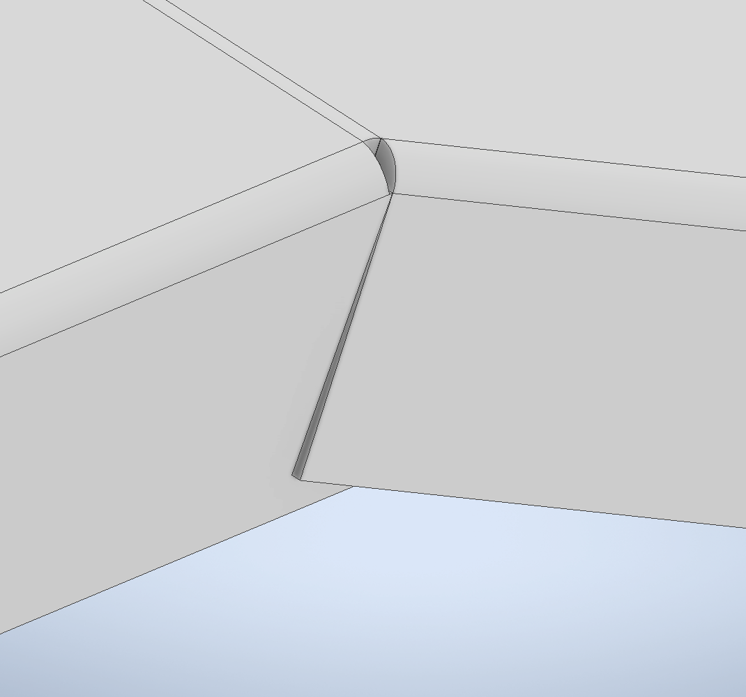 Flange operation creates self-intersecting geometry in the sheet metal ...