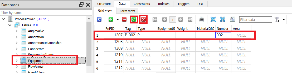 Item with same tag number error but the item is not in the