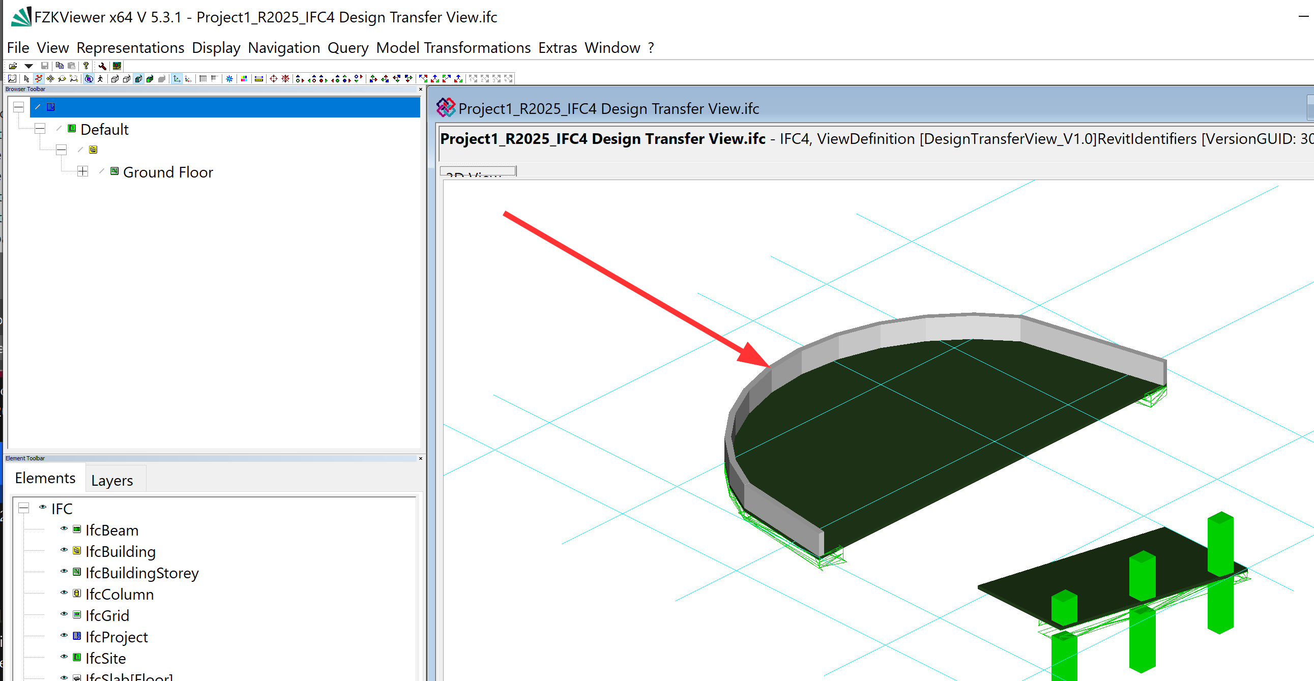 Curved Model Elements exported to IFC from Revit are faceted when ...