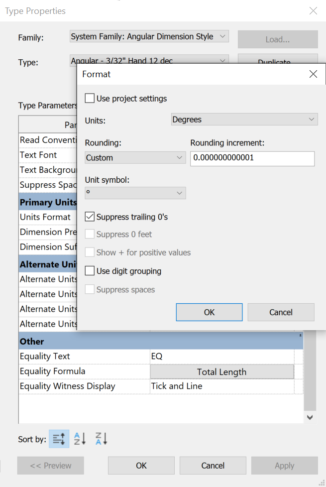 Inaccurate dimensions are displayed when Unit Accuracy is increased in