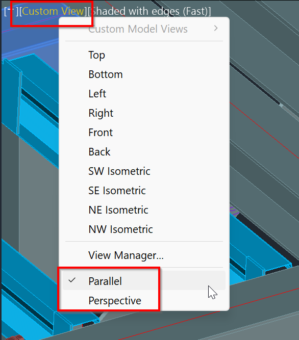 Jagged and mixed up graphics in Shaded visual style in Advance Steel