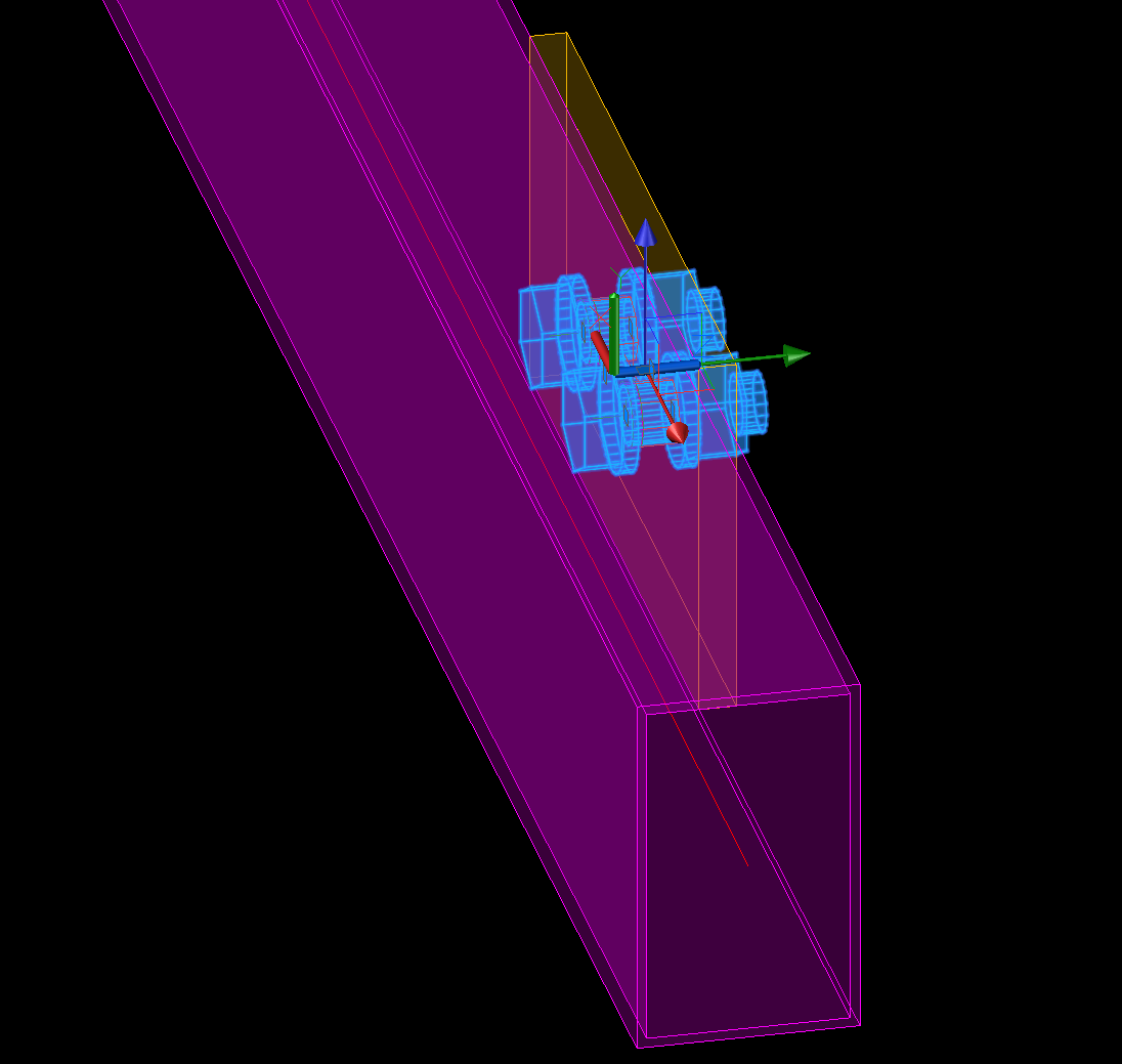 Bolts do not go through full Rectangular section to connect all