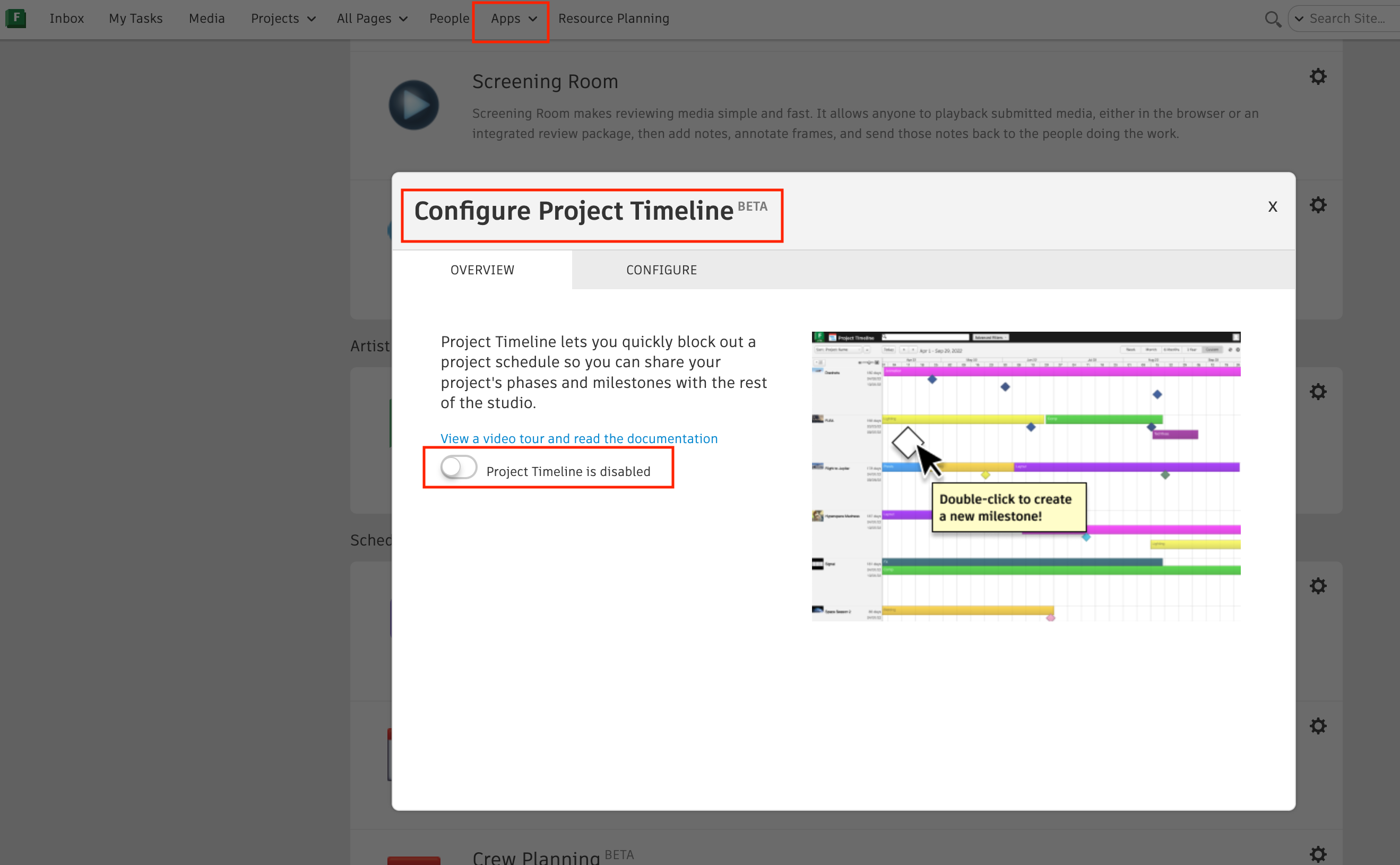 阶段未显示在 Flow Production Tracking 的导航菜单中