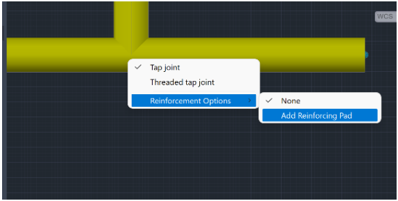 Is it possible to add reinforcement pads in an AutoCAD Plant 3D spec ...