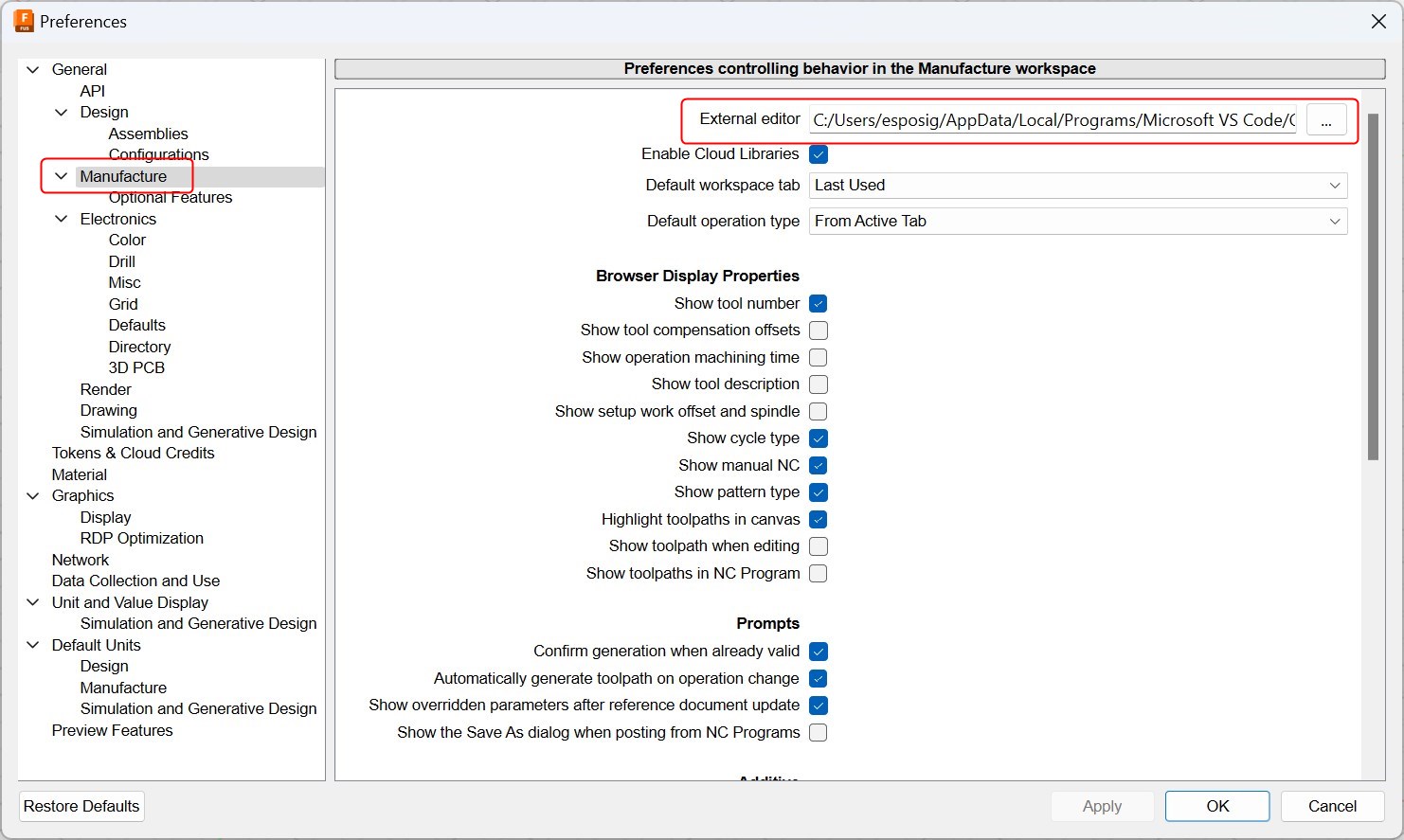 NC editor does not open automatically after posting in Fusion