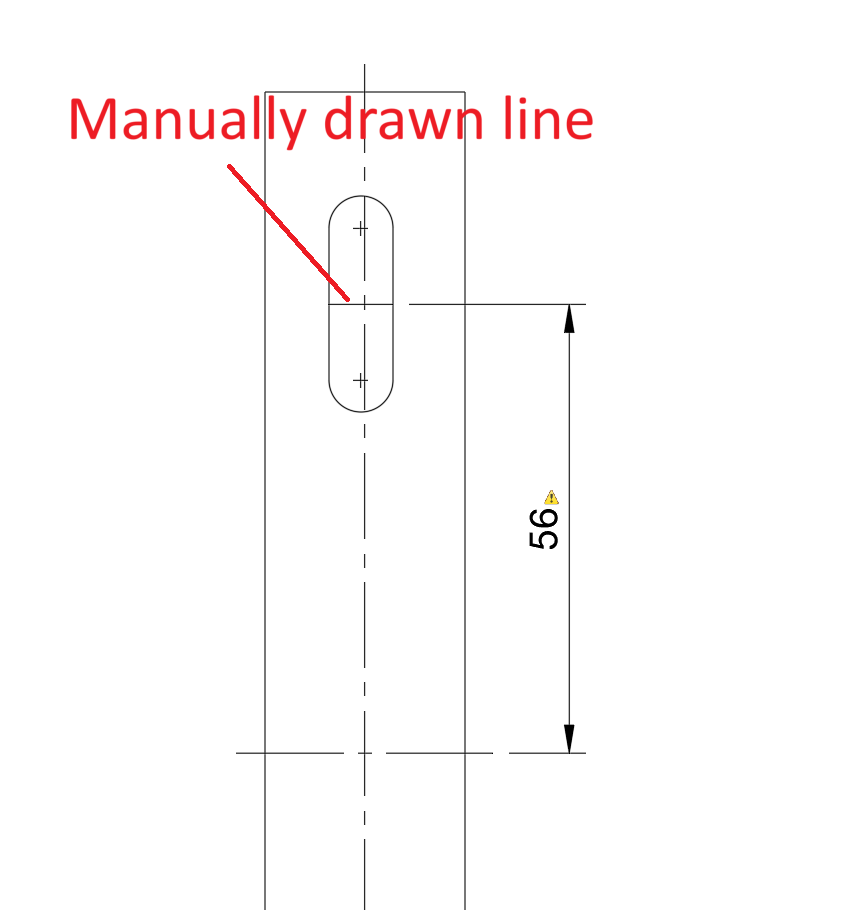 Yellow warning Sign appearing in dimension without explanation in ...
