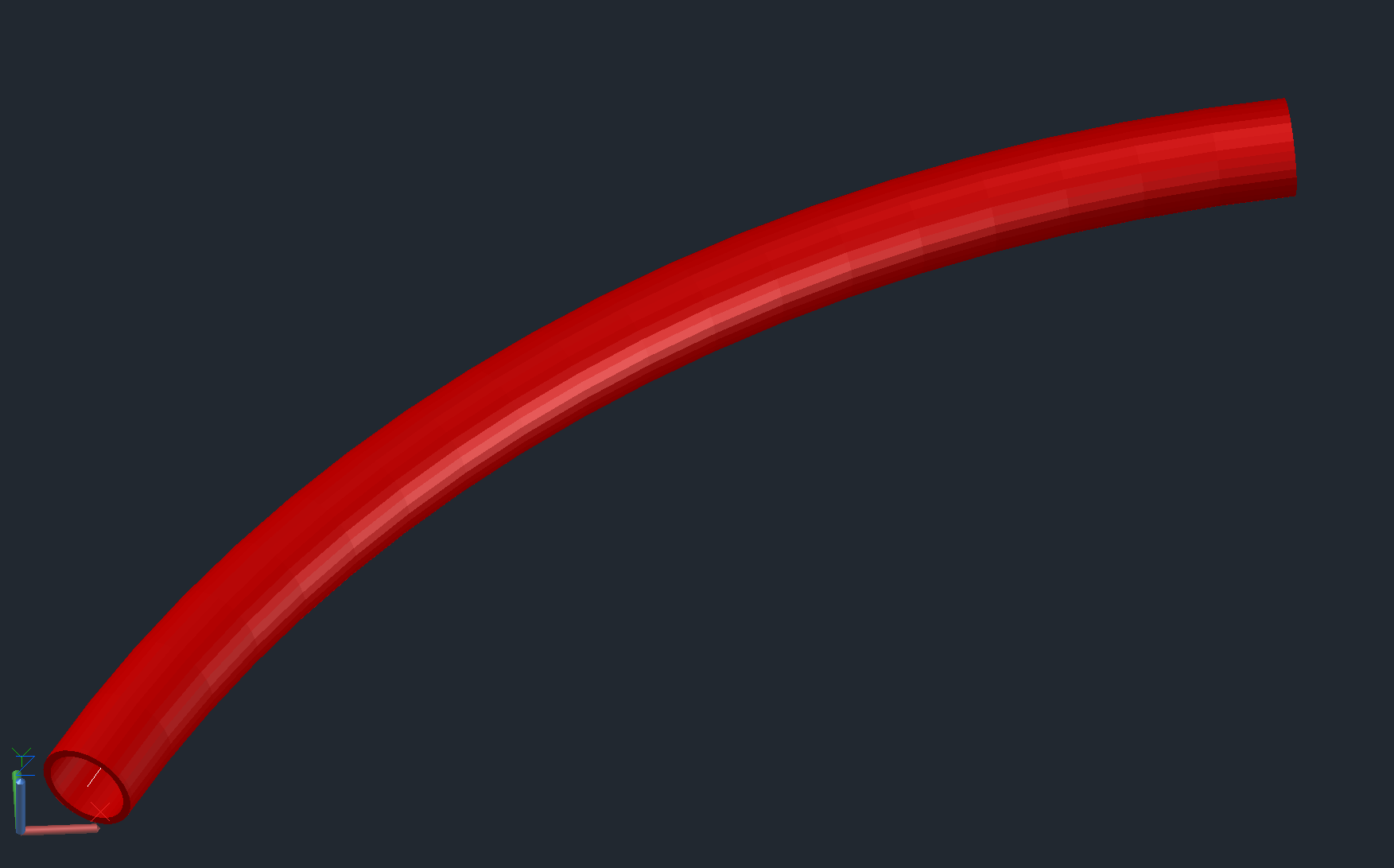 DXF file generated for curved tube is empty in Advance Steel