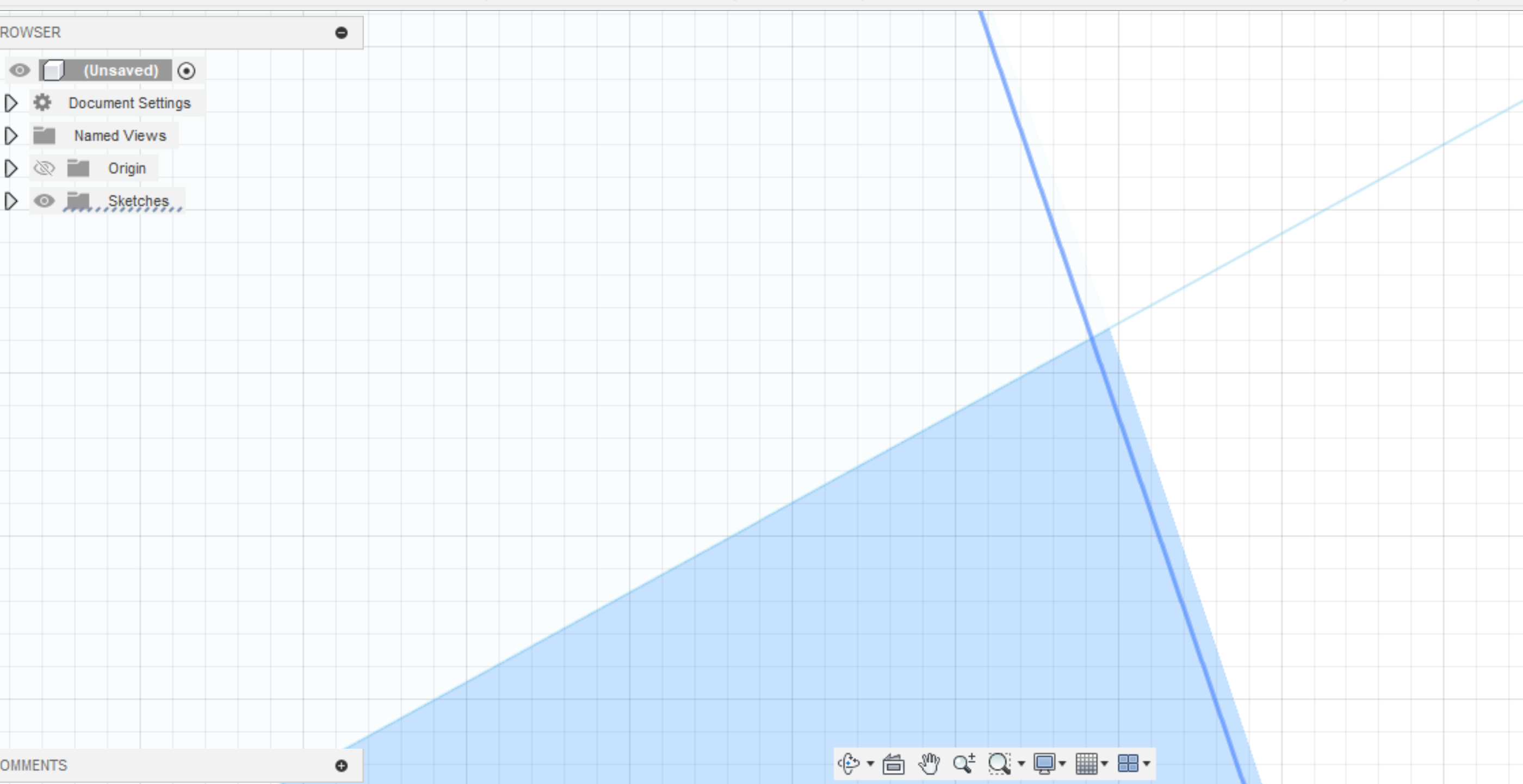Zooming in completly on a Sketch profile intersection has a Graphics issue