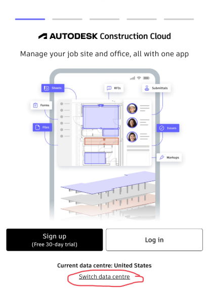 Projects not visible when accessing from ACC app