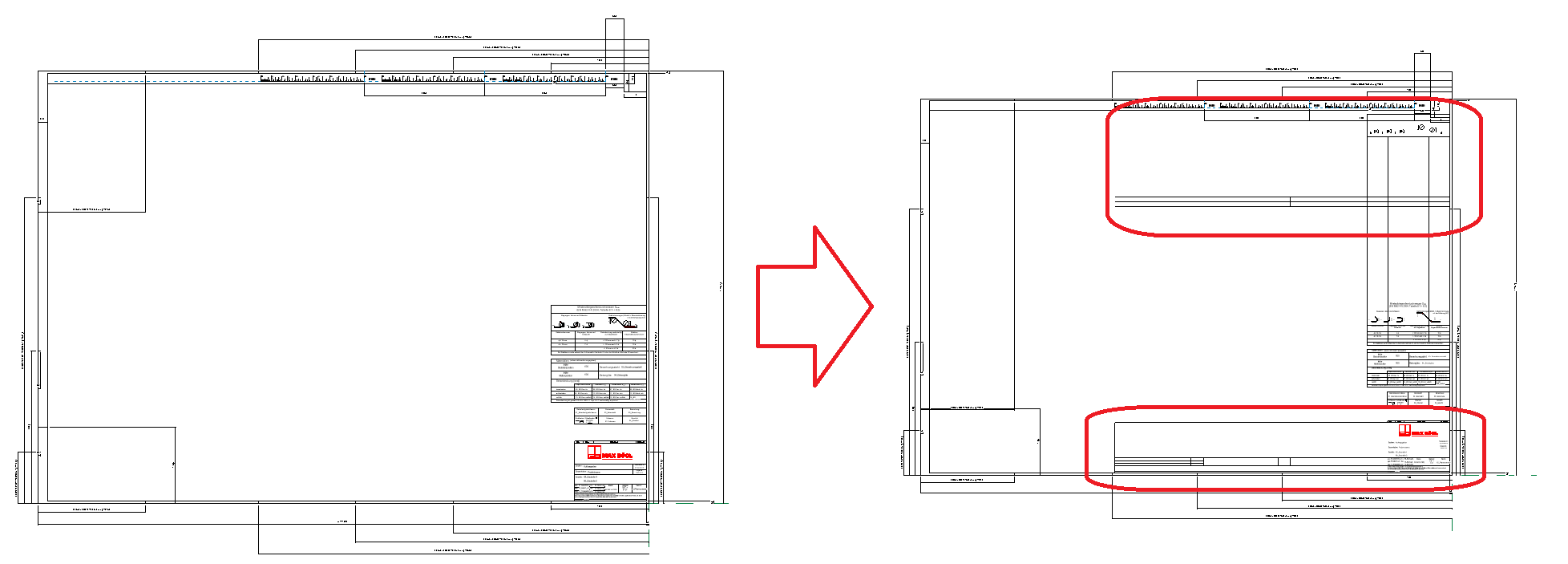 Changing sheet title family type from A2 to A0 format of original frame ...