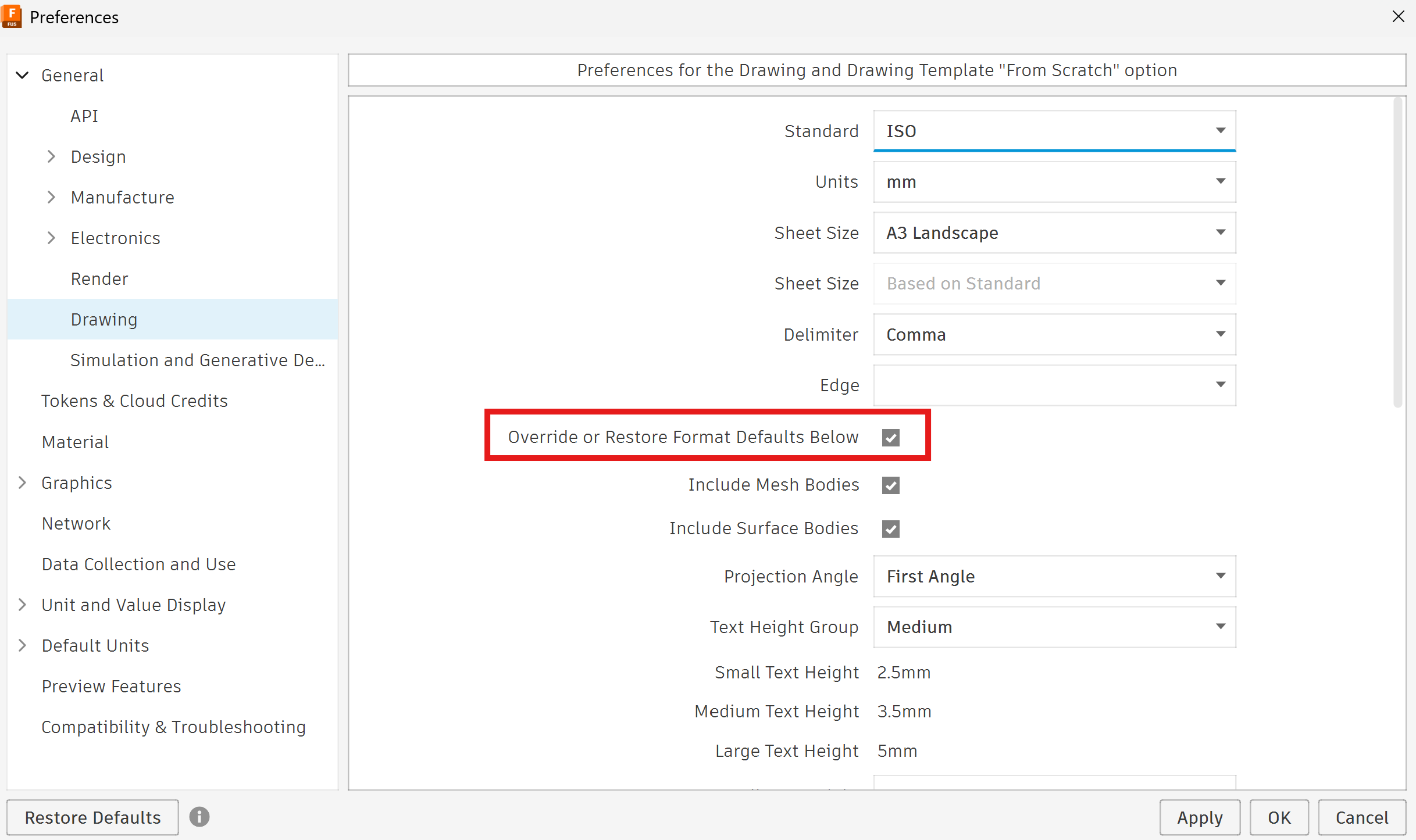 Creating first and third angle projected views in Autodesk Fusion