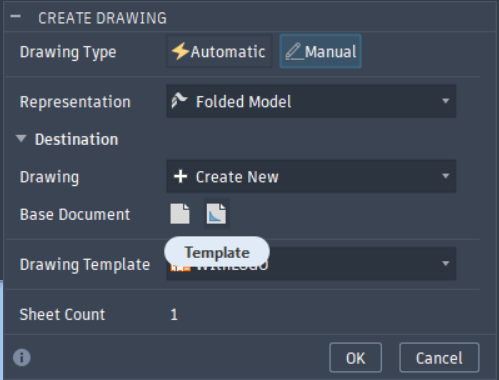 How to use a custom drawing template in Fusion
