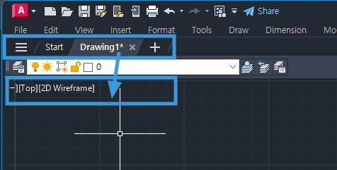 Is it possible to position the file tabs below the Toolbar in AutoCAD ...