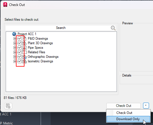 How to project audit an AutoCAD Plant 3D Collaboration project