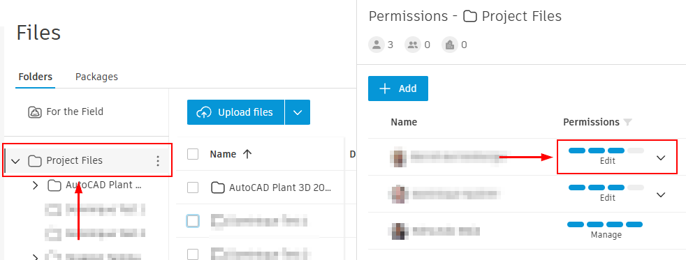 Subfolders are not listed for a specific team member when trying to ...