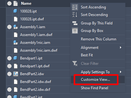 How to set the main window to show the entity type folder and file in Vault