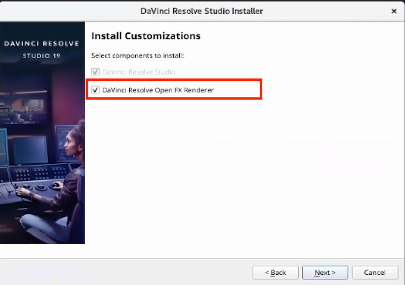 Linux FlameでDavinci Resolve Open FX Rendererを使用することはでき