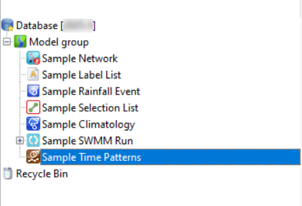 Where to find InfoSWMM time patterns in ICM SWMM