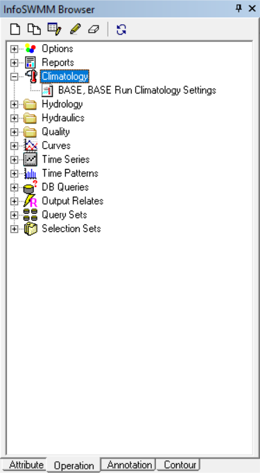 在何处可以找到 ICM SWMM 中的 InfoSWMM 气候设置