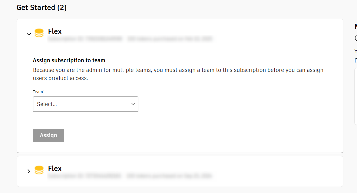 After purchasing flex tokens, they are not visible when rendering in ...