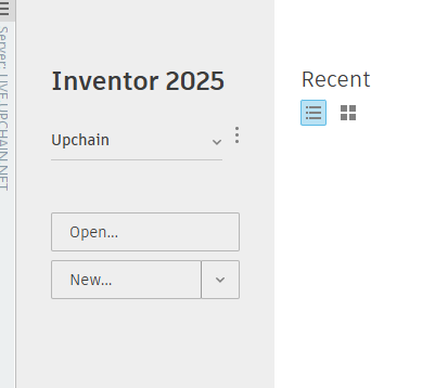 Inventor 図面および IPN ファイルを Upchain 上のアイテムにリンクできません
