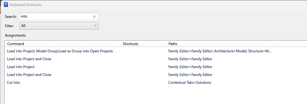 Unable to assign keyboard shortcut to the 