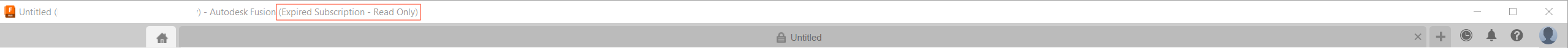 Expired Subscription Read Only message