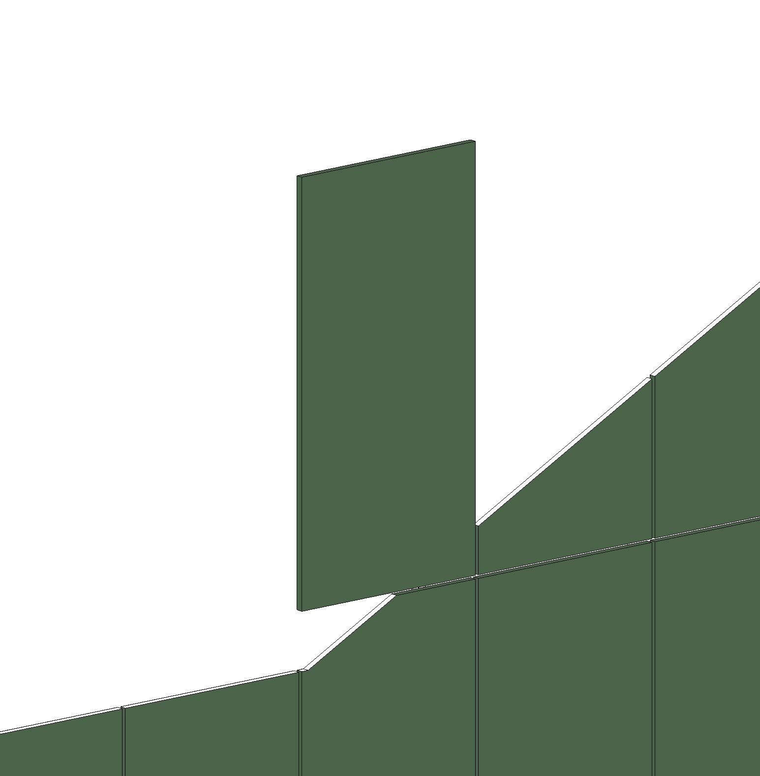 Some panels are not properly cut along the edge of divided surface of a ...